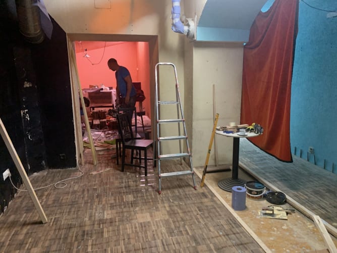 Der neue Boden ist fast fertig