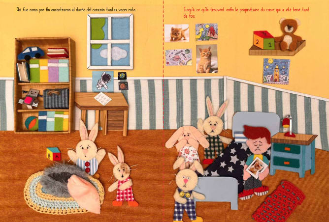 les lapins retrouvent le propriétaire du cœur brisé
