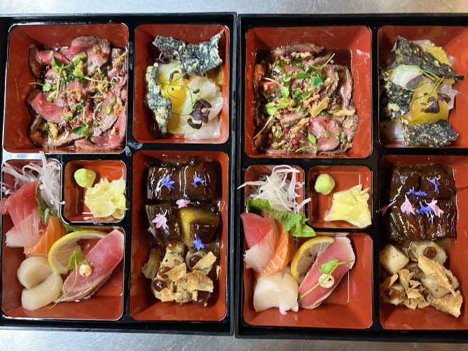 Jede Bentobox ein kleines Kunstwerk.