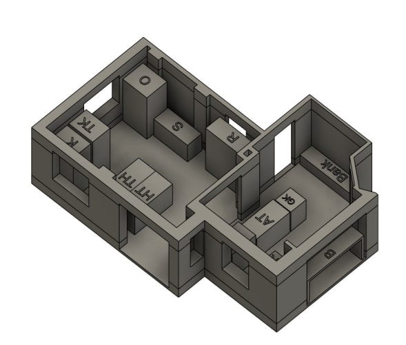 3D Pläne der Bäckerei