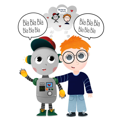 Je vous présente Roby et Théo, les deux personnages principaux du livre