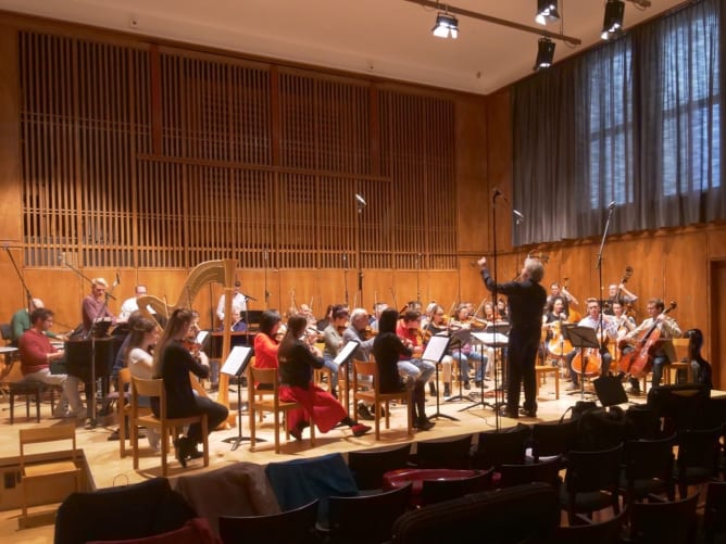 Orchesterprobe in Bern