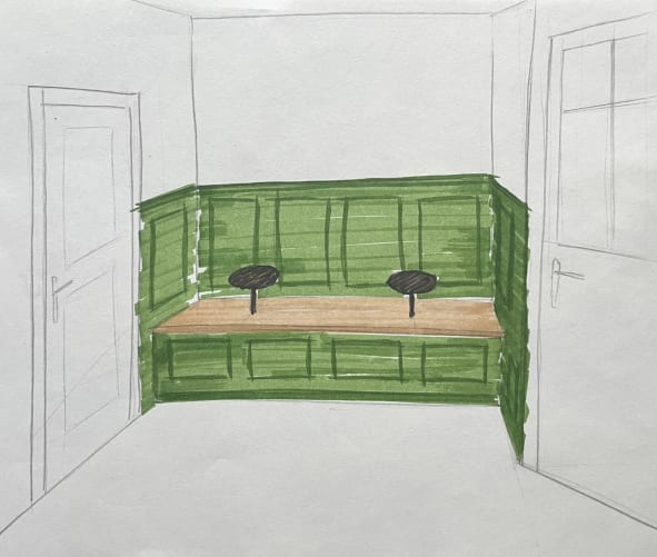 Sitzecke von unserem Schreiner Daniel Furrer