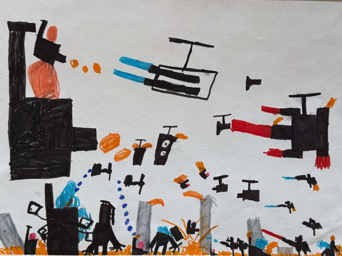 Drawing by an 8-year-old child