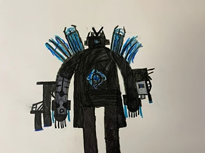 Drawing by an 8-year-old child