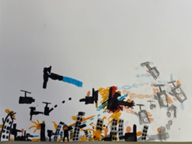 Drawing by an 8-year-old child