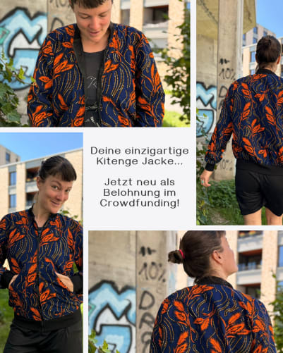 Unsere neue einzigartige Belohnung - deine Kitenge Jacke von Vicky.