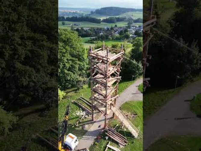 Aufbau Turm