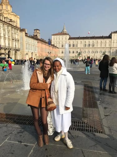 Elisa with Sister Rose