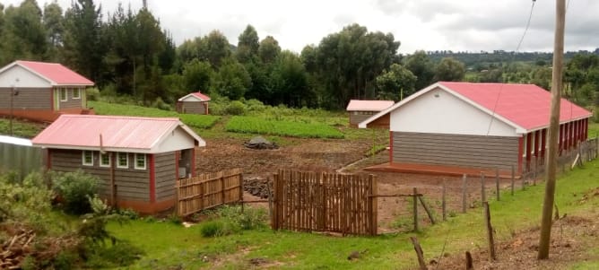 Classrooms, kitchen, bathrooms built