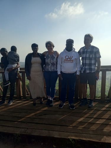 Some of our collaborators in Kenya: Maria Wangui, Sister's Rose sister and her husband Peter