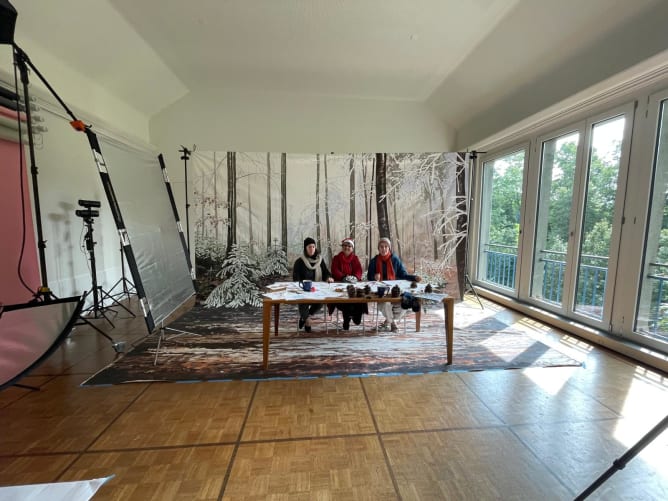 Winteratelier mitten im Sommer