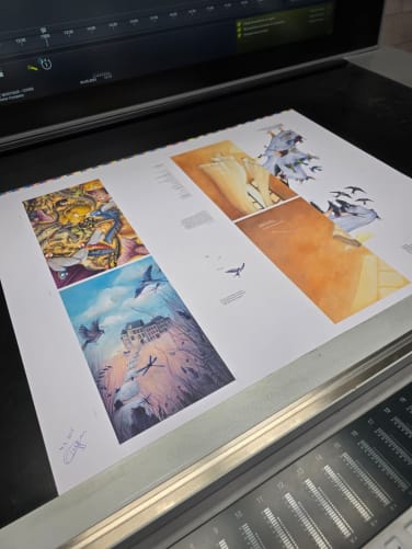 C'est parti, les premières pages prennent vie!