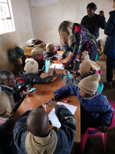 Class activities with volunteers