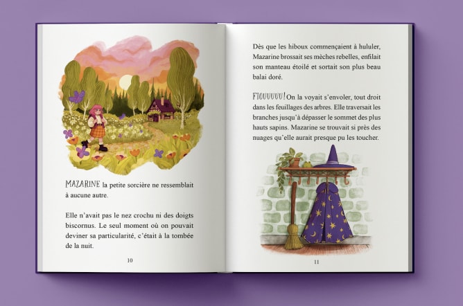 4e de couverture: Les mots magiques de la Forêt de Lunabelle ont disparu! Mazarine la petite sorcière et ses amies vont-elles les retrouver avant le lever du jour ?