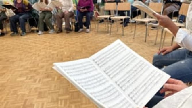 Foto Show von unserem Chor - Alltag