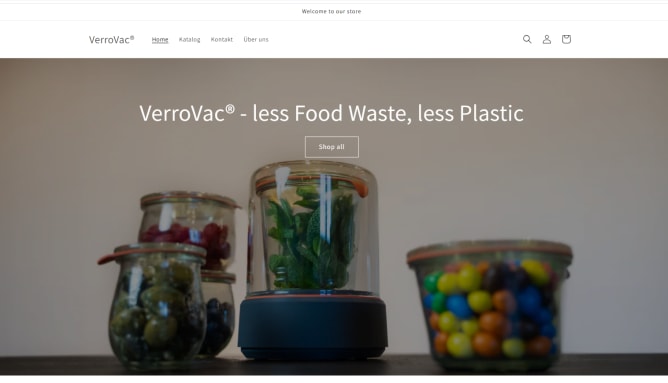 Webshop auf verrovac.ch