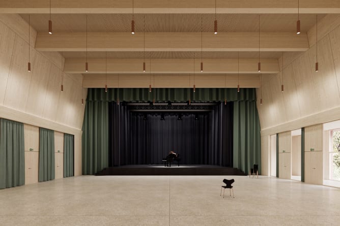 La scène de l'événement à Onex