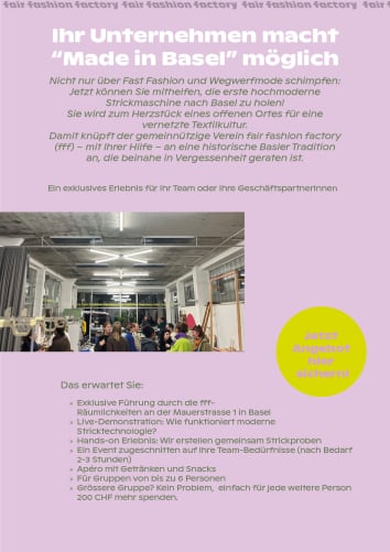 Belohnung: Gruppenevent an der fff