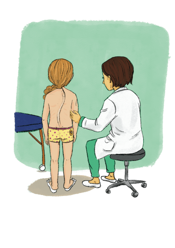 Lilou chez l'ostéopathe