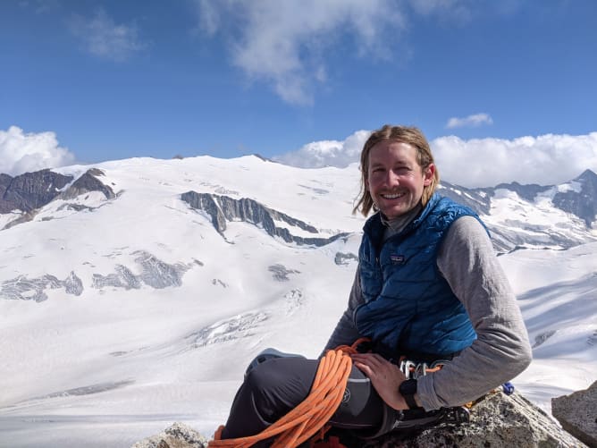 Gipfelrast auf dem Diechterhorn in meiner Heimat Haslital.