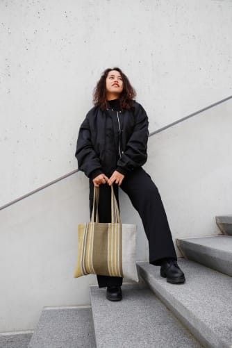 Mango Bark and Tumeric Powder Dyed Tote Bag