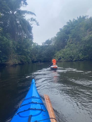 Kajakausflug am Rio São Pedro
