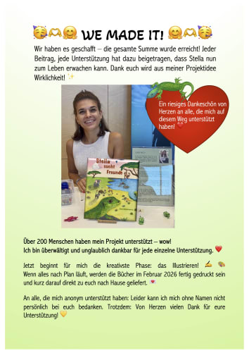 Ein riesiges Dankeschön von Herzen an alle, die mich auf diesem Weg unterstützt haben!