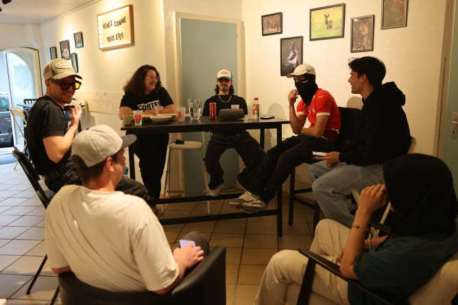 Accueil des rappeurs