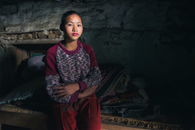 Gonga aus Shayama, 13 Jahre alt