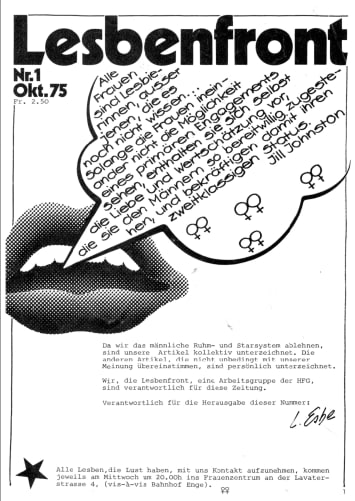 Die erste «Lesbenfront» –&nbsp;Oktober 1975