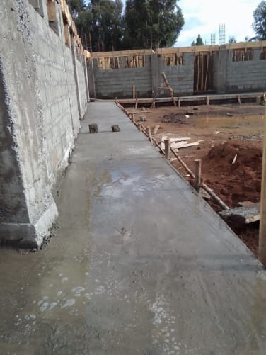 L'esterno delle aule definitive