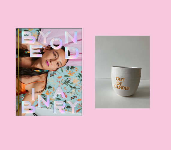 1x &laquo;Beyond Binary&raquo; book + handmade &laquo;out of gender&raquo; mug from Jenks Pottery