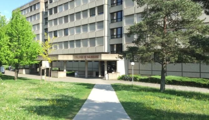 Main entrance to the middle school