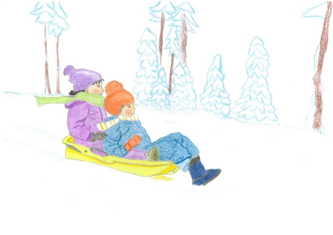 des rires d'enfants...