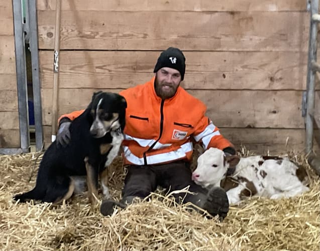 Iwan mit Milo und Bella