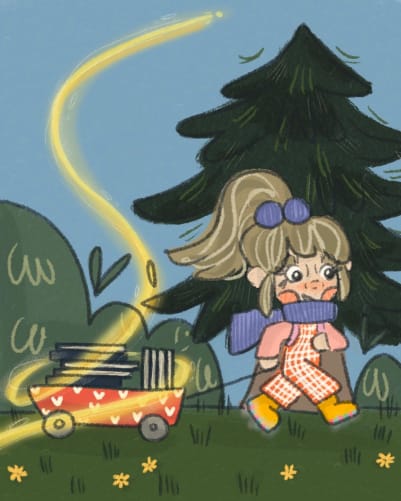 Eline part en voyage en Suisse romande...