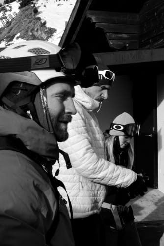 Julien, nouveau randonneur, avec Daniel