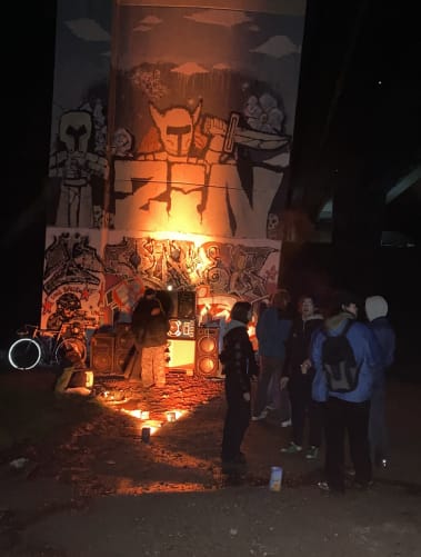 première soirée réalisée avec du matériel provisoire