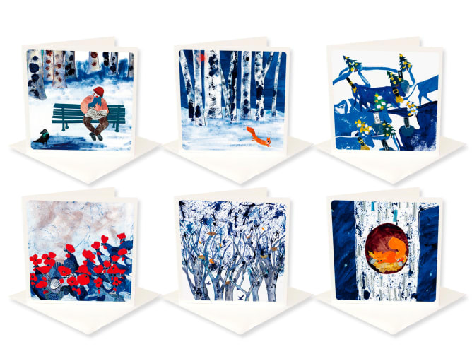 Lot de 6 cartes postales