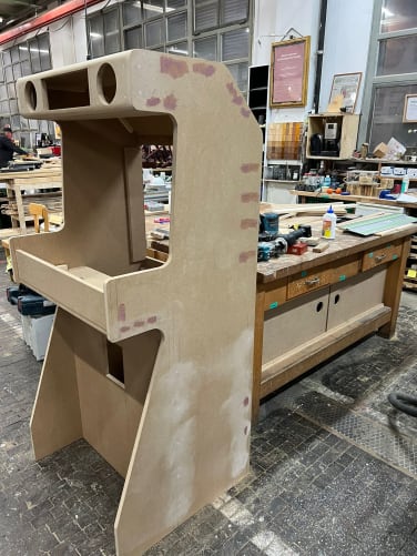 Arcade machine in progress
