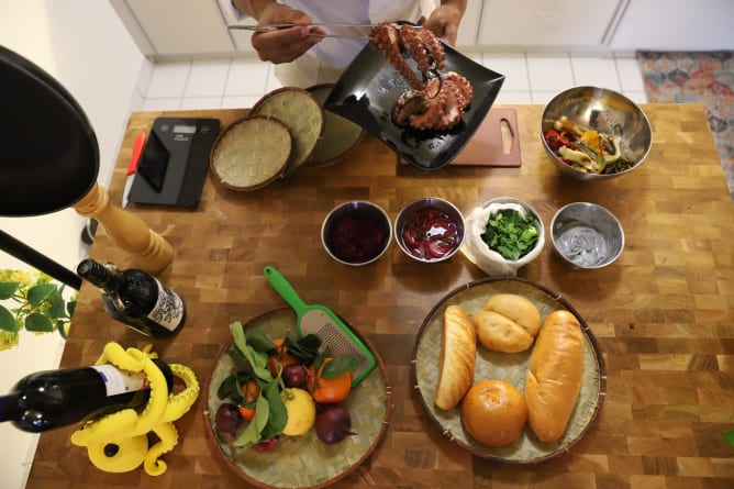 Le banger en préparation