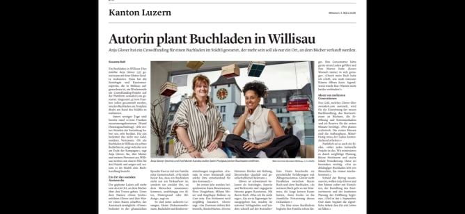 Bericht in der Luzernerzeitung 4.03.2026