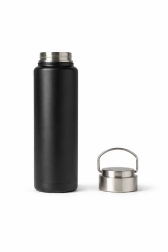 Impact Bottle Steel Cap Black