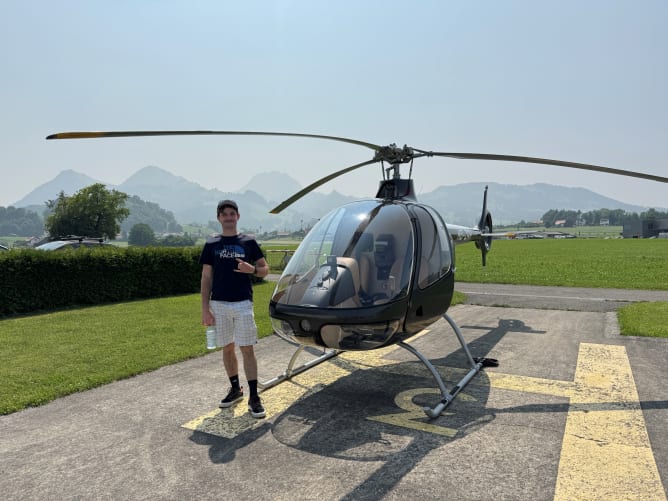 Photo prise lors de mon vol d'initiation 