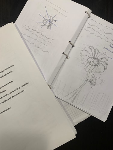 Erste Skizzen und Entwürfe