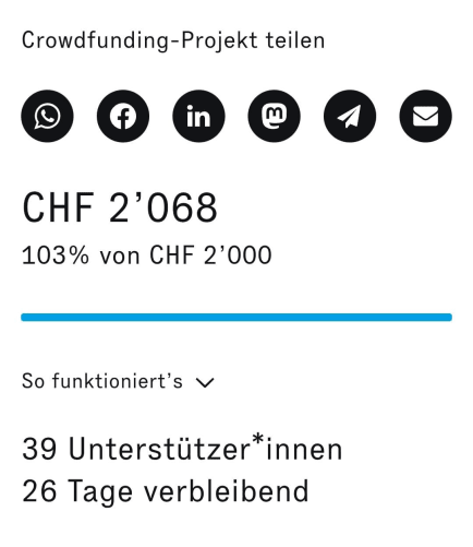 Zwischenziel erreicht - DANKE!