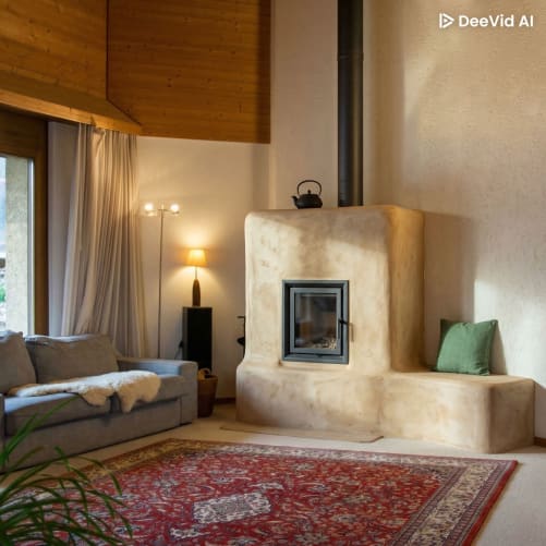 Ein Beispiel für einen Holzofen - mit KI generiert