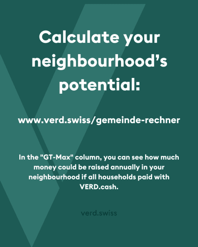 The potential of VERD.cash for your neigbourhood