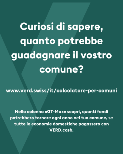 Il potenziale di VERD.cash per il tuo comune